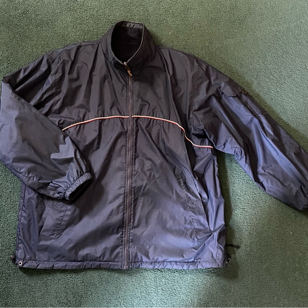Men's Fleece/Waterproof Reversible Jacket Dark Blue